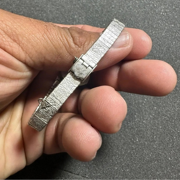 Vintage Hamilton Ladies Mechanical Wind Up Watch Silver Tone Blue Dial 10K R.G.P - Picture 6 of 9